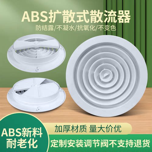 圆形散流器带调节风量安家