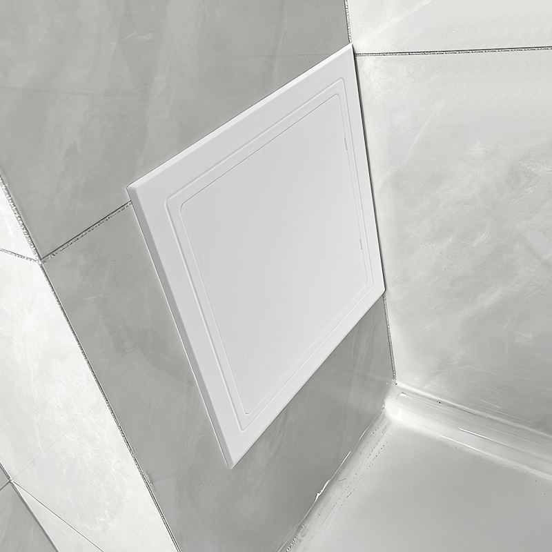 粘贴式检修口卫生间下水管道装饰盖免打孔自粘abs检查口遮挡盖板