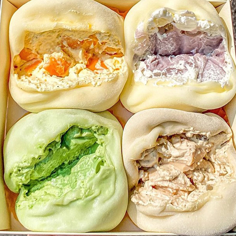 雪媚娘大福团子冰皮蛋糕麻薯汤圆冰淇淋糯米糍芒果奥利慕斯甜品