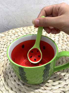 西瓜水果马克杯创意学生