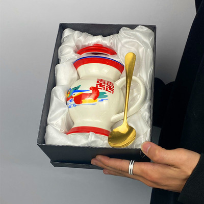 痰盂水杯痰罐网红夜壶茶杯个性