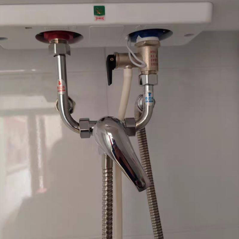 热水器U型混水阀开关阀冷热水龙头电热水器的配件配大全明装通用