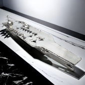 金属战船战列舰驱逐舰模型3D益智拼装 立体拼图成人男孩礼物摆件