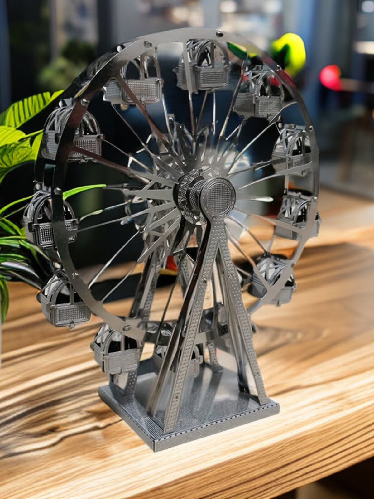 합금 회전 관람차 3D 입체 금속 건물 퍼즐 DIY 수제 교육 조립 모델 장난감