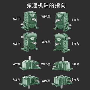 变速箱 wp涡蜗轮蜗杆轮减速机小型卧变速器减速器立式 wpo齿轮箱式