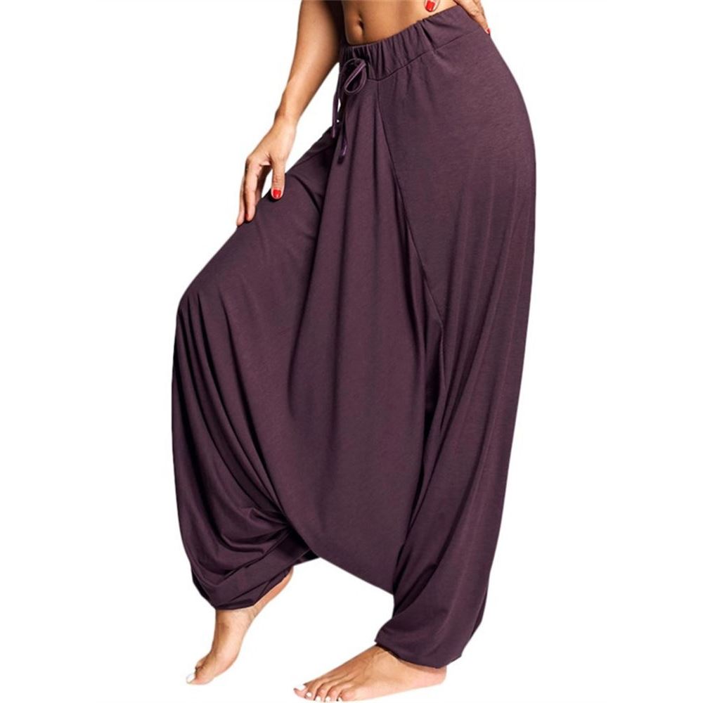 Solid Color Casual Loose Yoga Pants纯色高腰休闲宽松瑜伽裤女