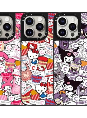 CASETiIFiY联名三丽鸥杯面标签16pro适用iPhone17Promax苹果15plu