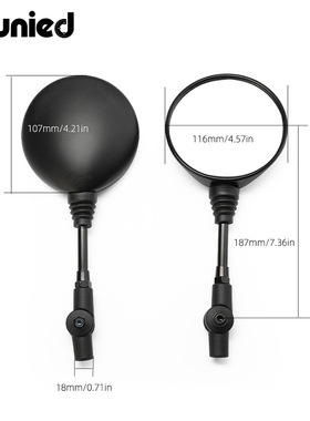 适用本田XR150L 2023-24年摩托车改装圆镜左右后视镜反光镜配件