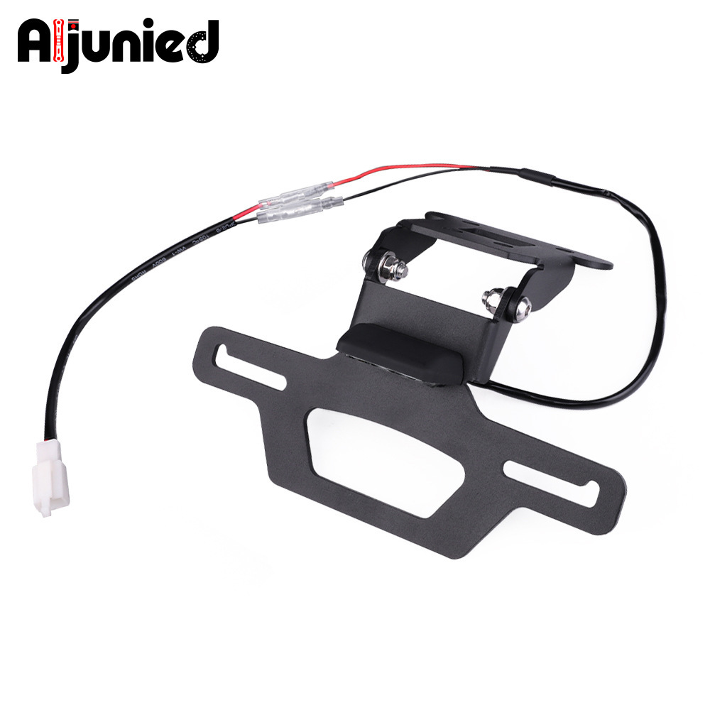 适用川崎忍者Z250 Ninja400摩托车折叠短尾牌架照挡泥板车牌架