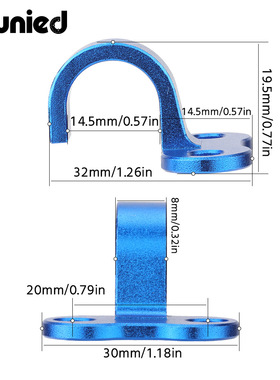适用雅马哈YZ450F 250F油管卡码后油管卡套 线夹 后平叉钩 夹线扣