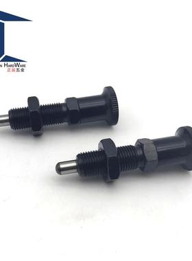 细牙螺纹加长复位型旋钮柱塞 分度定位销 PXAL6 PXKL8 10 12 16