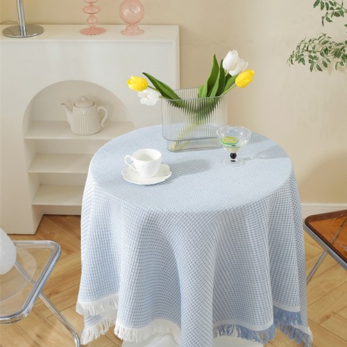 ins风法式桌布氛围感棉麻长方形