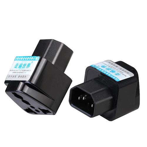 PDU/UPS转换插头多用国标10A插孔机箱显示器C13 IEC320-C14品字插