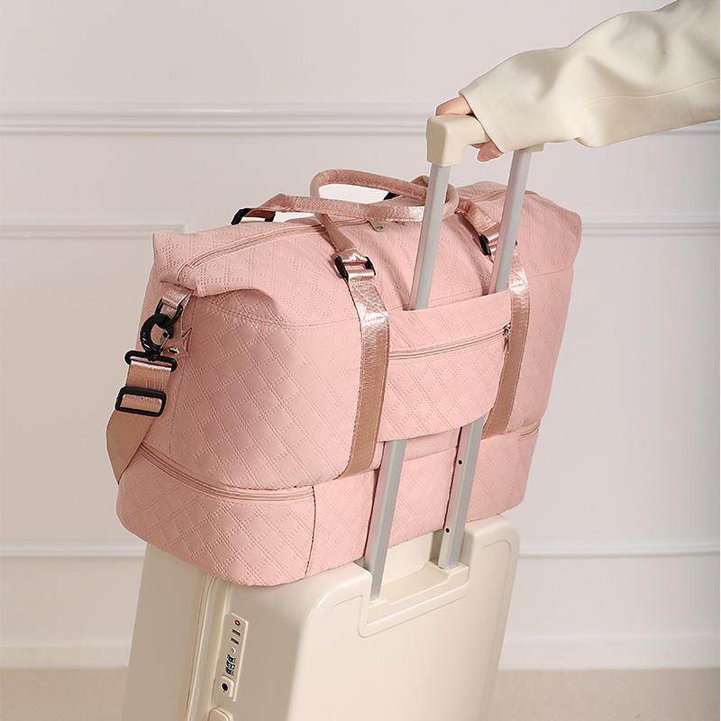 旅行包大容量女外出便携短途行李收纳袋套拉杆箱手提包运动健身包,收纳整理,衣物收纳袋,淘宝优惠券,粉丝福利购,淘宝优惠卷