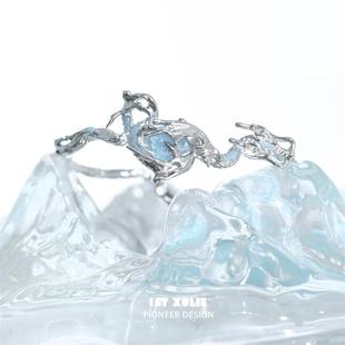 灵龙手镯新中式原创小众设计冷淡风高级感龙形甜酷手环