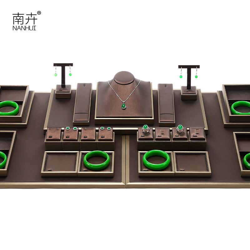 南卉柜台珠宝玉器展示道具戒指耳环手镯项链收纳首饰陈列架定制