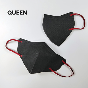 美拉德色系莓红深蓝耳绳时尚 KN95口罩 高质感显白百搭加棉加厚款