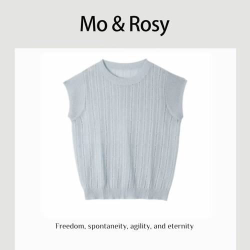 MO&ROSY【静夜思】 百搭圆领针织上衣MR610W230