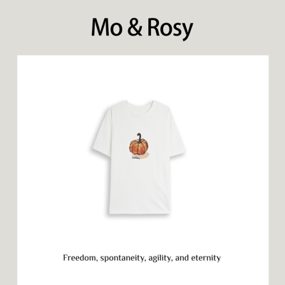 【入驻首秀】MO&ROSY【艺术生】南瓜印花圆领短袖MR327J025