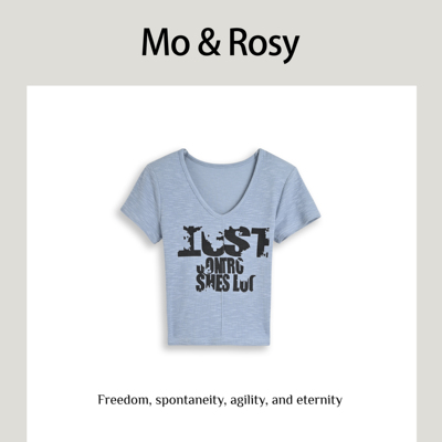 【入驻首秀】MO&ROSY【幻海听风】个性字母针织上衣MR327S065