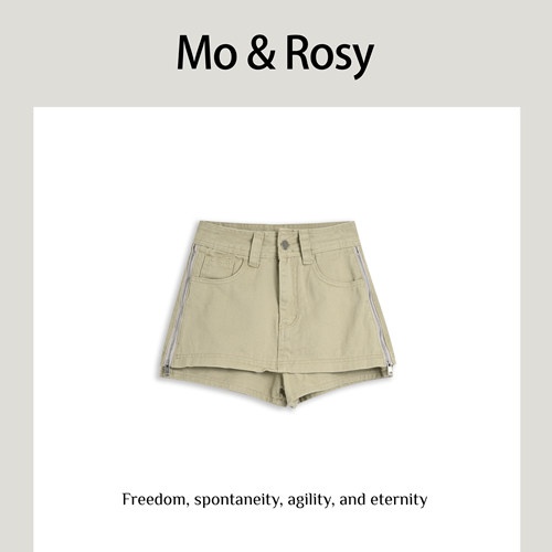 【入驻首秀】MO&ROSY【青岛寻芳】个性百搭拉链裙裤MR327D072
