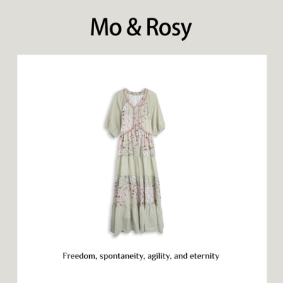 【入驻首秀】MO&ROSY【云衫成诗】气质个性印花连衣裙MR327C048