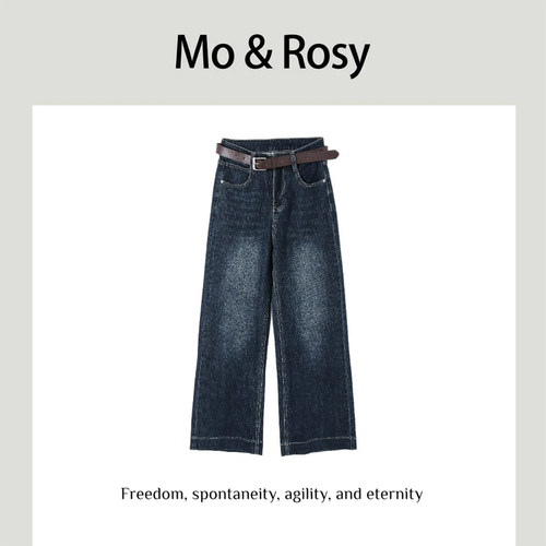MO&ROSY【本命韩女】  百搭个性休闲牛仔裤MR821H043
