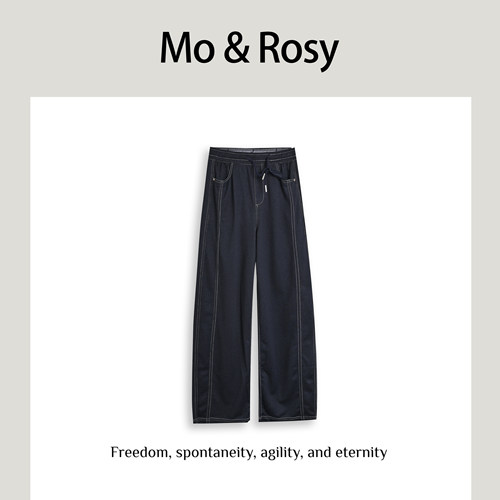 【入驻首秀】MO&ROSY【云边月】百搭个性绑带裤MR327H036