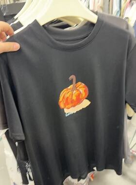 MO&ROSY 【艺术生】 南瓜印花圆领短袖 MR327J025