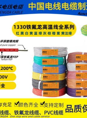 LONGSHENGDA隆晟达电线UL1330  AWG铁氟龙线200℃ 认证号 E472430