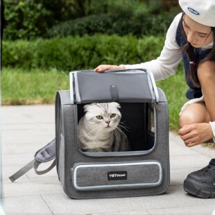 猫咪包新款多功能宠物包外出大容量手提便携式透气大视野猫包