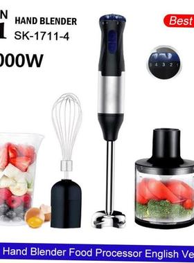 hand blender english version 4in1 food processor whisk mixer