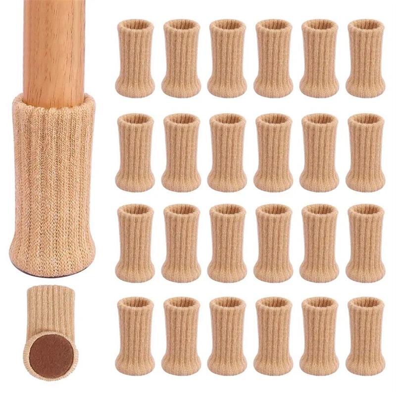 24PCS Chair Leg Socks High Elastic Chair Leg Floor