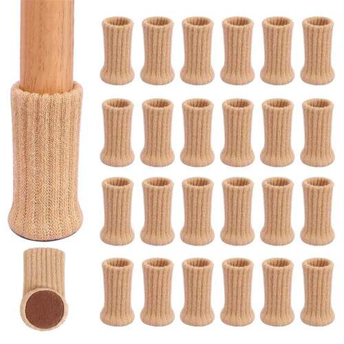 24PCS Chair Leg Socks High Elastic Chair Leg Floor