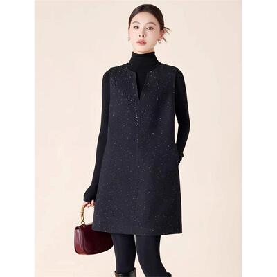 羊毛马甲裙连衣裙2025秋