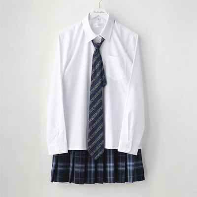 蝶衣长袖白衬衫jk基础款