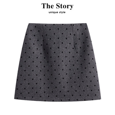 那些事衣橱波点包臀半身