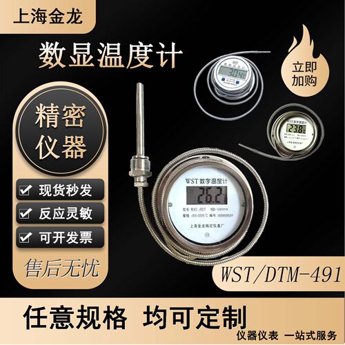 金龙高精度防腐数显温度计防水