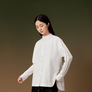 内搭早秋穿搭秋装 东方甄选新中式 国风上衣女装 衬衣长袖 叙兰集衬衫