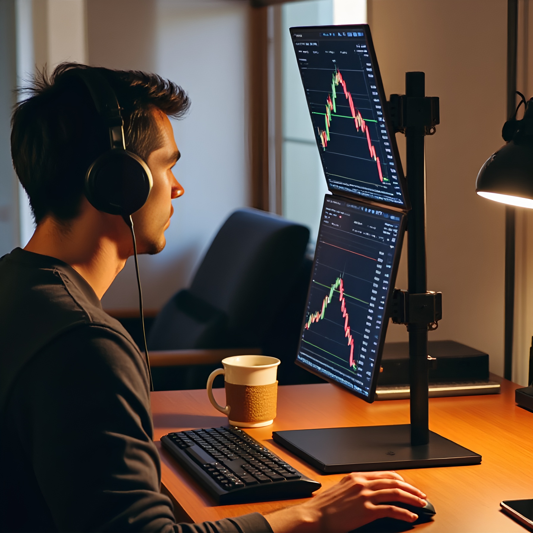 显示器支架上下机械臂双萤幕组合可调节支撑底座电脑萤幕桌面一拖