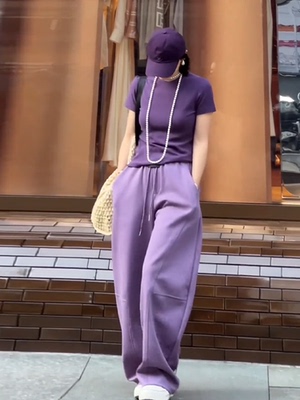 小个子穿搭一整套短袖txu休闲裤