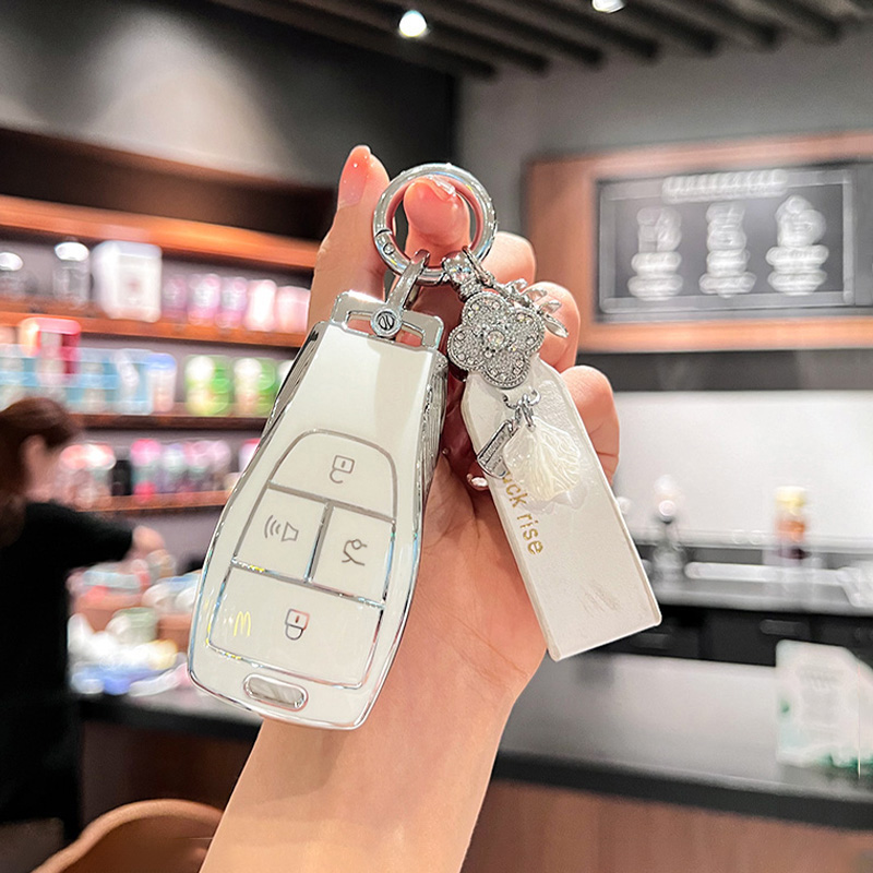 适用北京bj30钥匙套24款bj40专用X7北汽魔方eu5壳u5plusD50扣包女