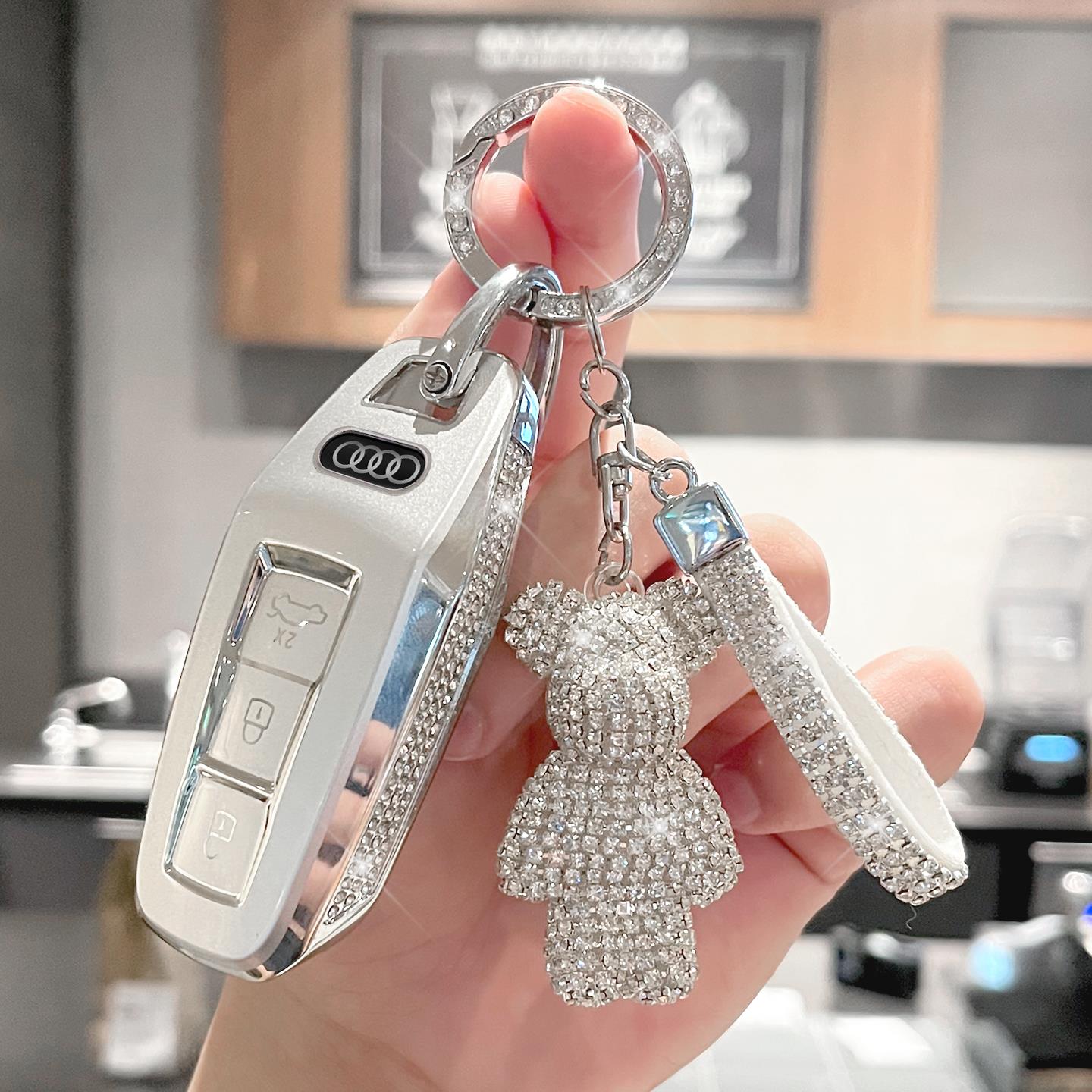 适用奥迪钥匙套2025新款Q6L e-tron汽车高档A5L Sportback壳扣女