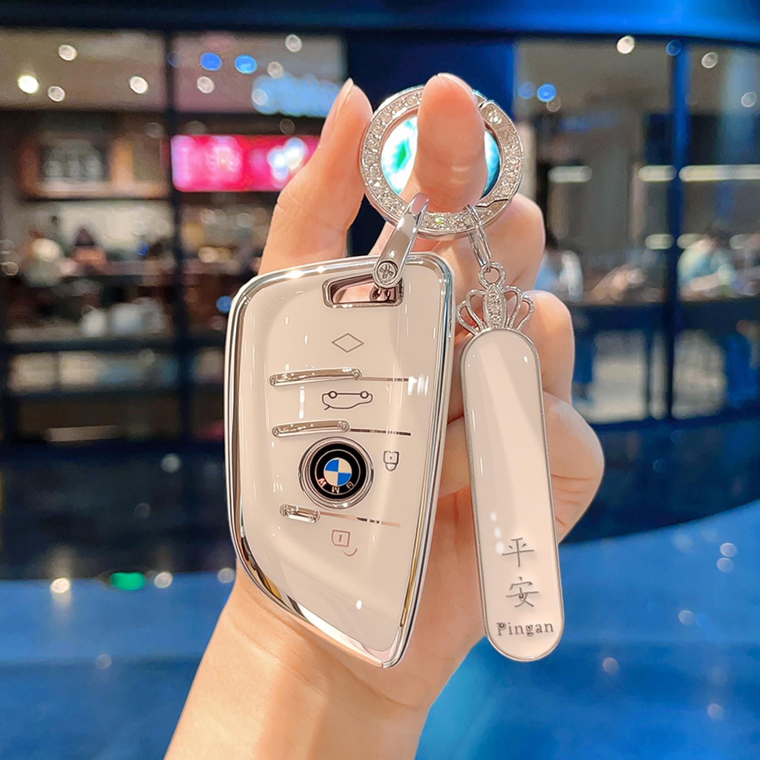 适用宝马钥匙套3系5系325li刀锋1系x5车x3女x1三系i3五系ix3扣x2