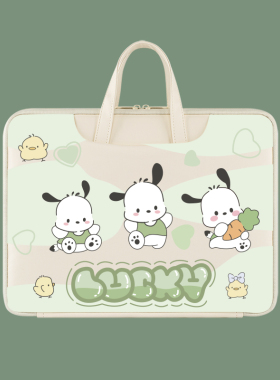 笔记本电脑包手提时尚15.6寸适用小米女苹果戴尔可爱air13联想小新14华为macbook荣耀matebook华硕pro卡通ins