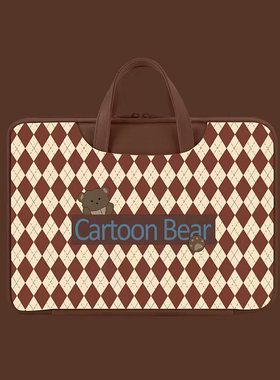 卡通电脑包适用于macbook苹果air13.3英寸pro13女手提联想小新air14华硕vivobook15s戴尔小米15.6华为mac16寸