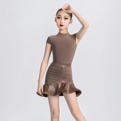 2026高端拉丁舞女童鱼骨练功服
