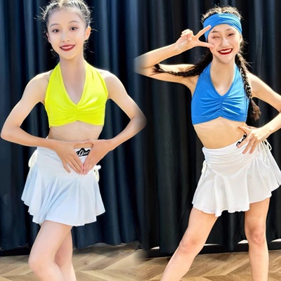 SQ舞服少儿拉丁舞色彩小甜妹