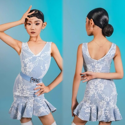 FZS同款女童拉丁舞练功服练习服