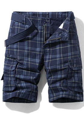 Casual Simple Plaid Slim Fit Pants休闲简约格子修身中裤